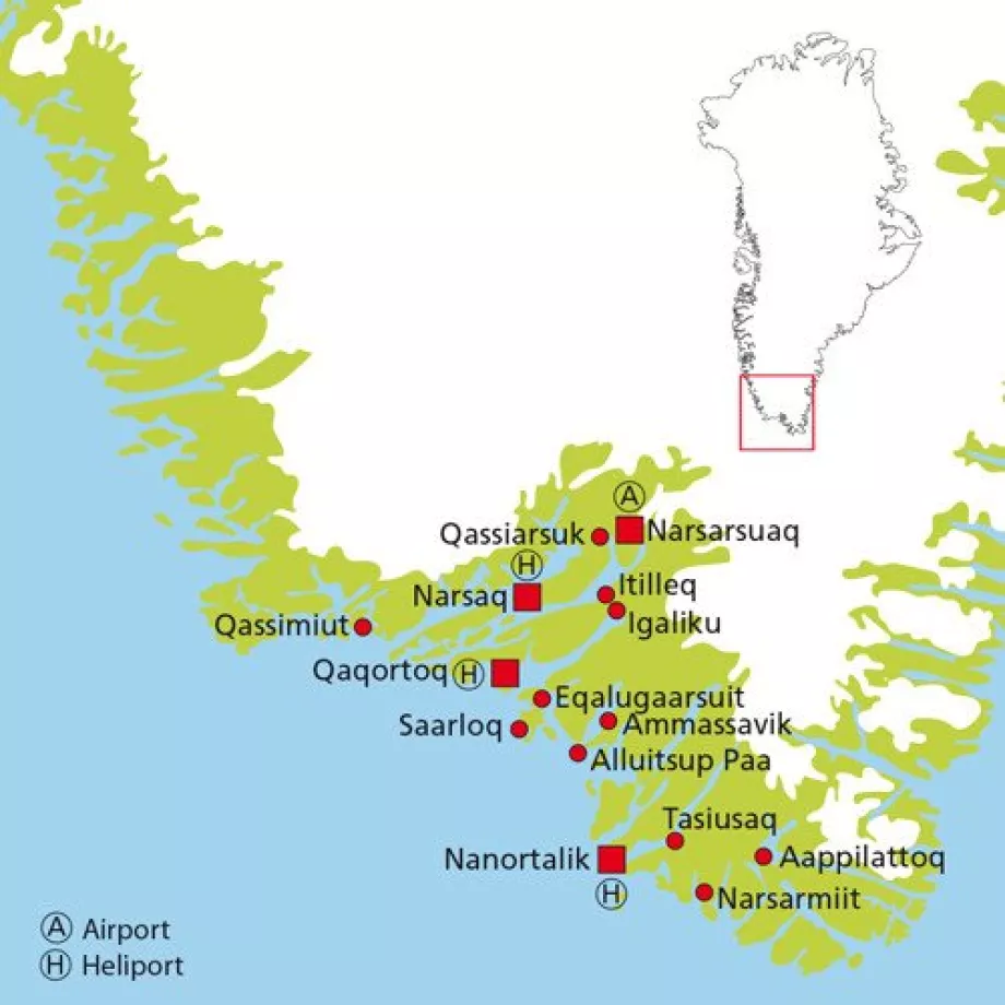 Disco Line, Groenlanda de Sud