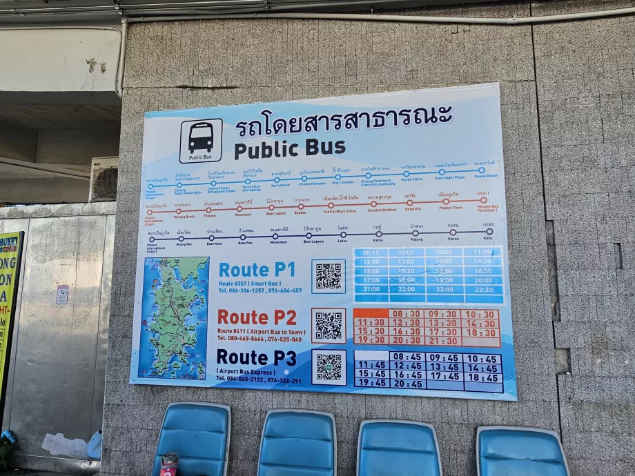 Informații despre autobuzele de la Aeroportul HKT
