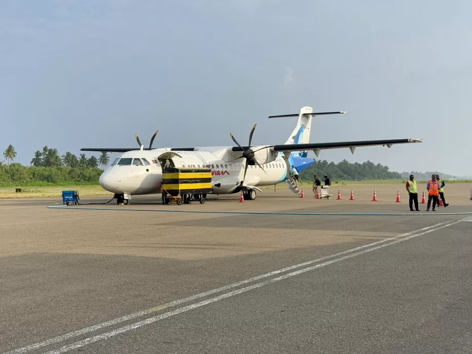 Avion Maldivian ATR-72 la Kooddoo GKK