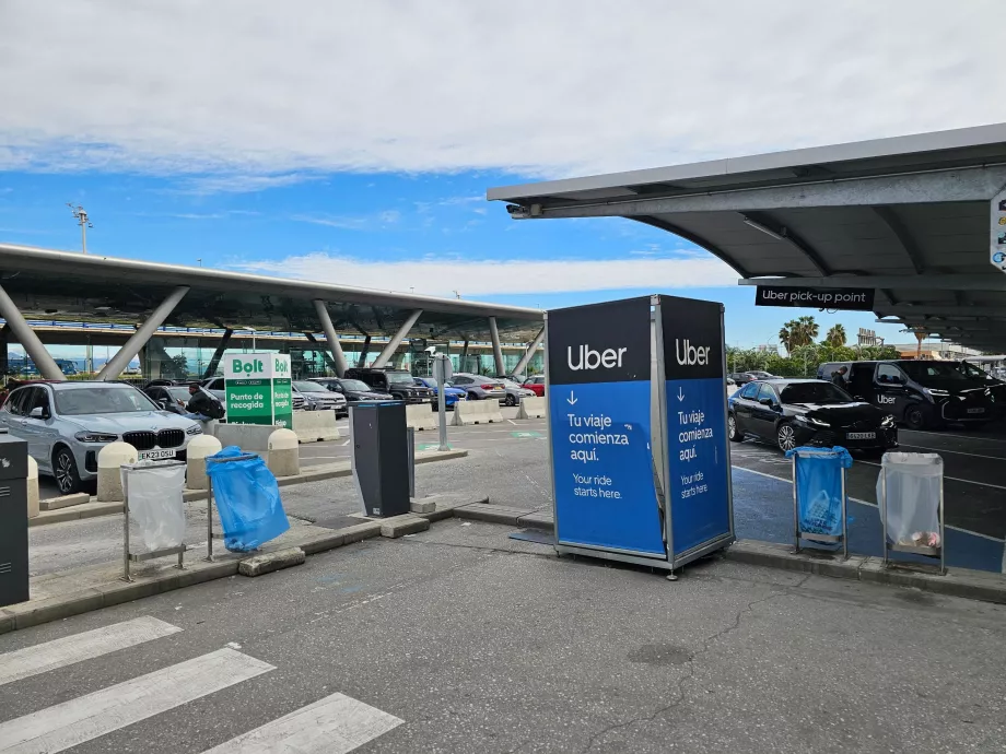 Puncte de preluare Uber și Bolt