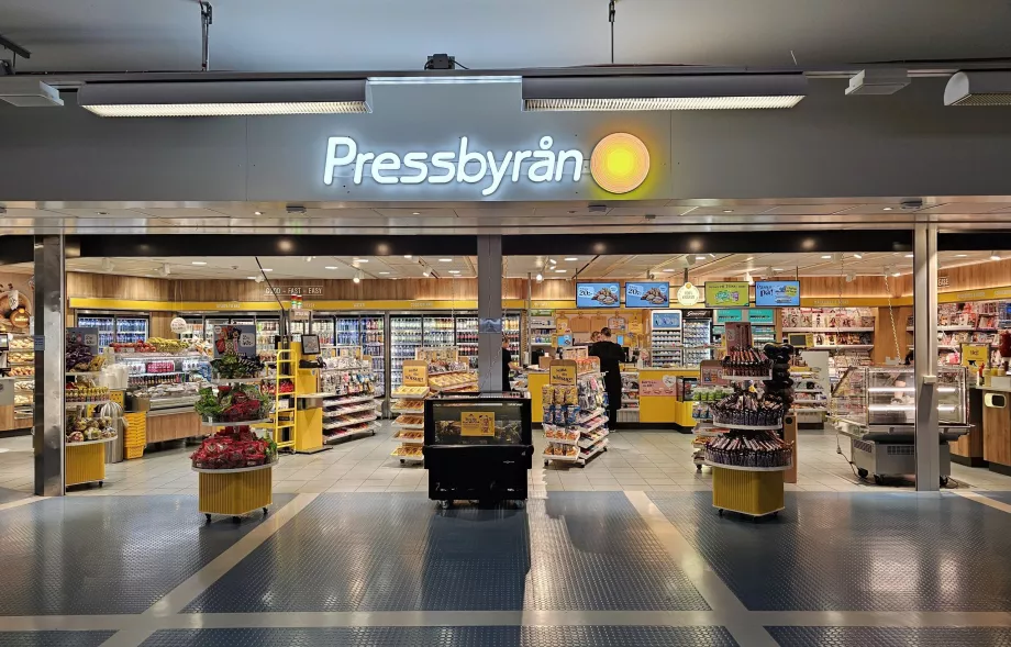 Pressbyran, Terminalul 5, zonă de tranzit