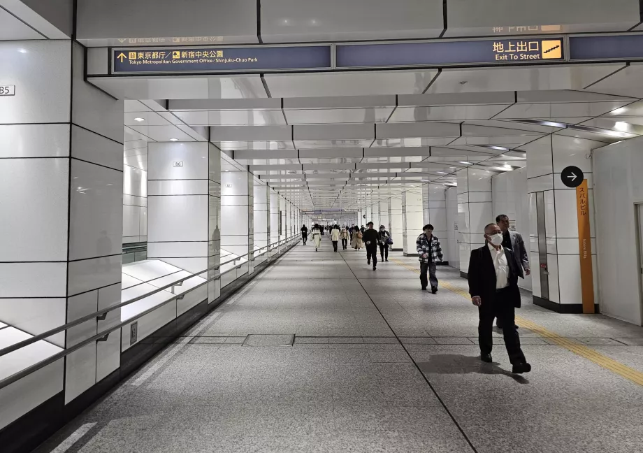 Călătoria de la stația Shinjuku la Tokyo Metropolitan Government Building