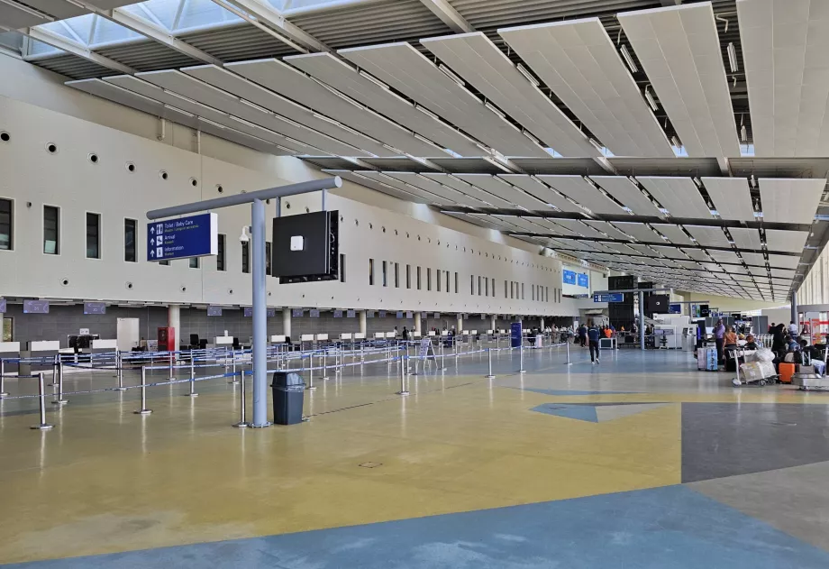 Terminalul 3, ghișee de check-in
