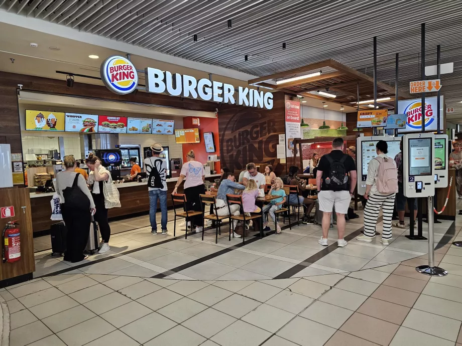 Burger King, zonă de tranzit