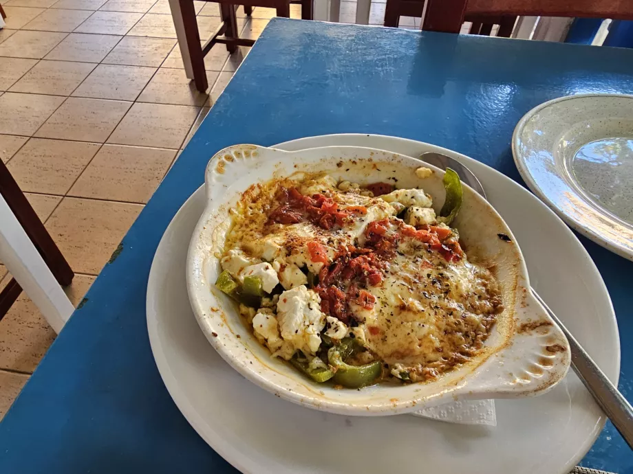 Brânză feta la cuptor
