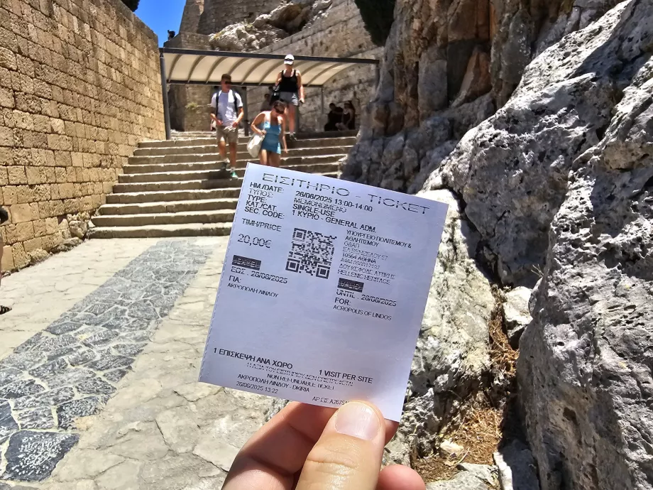 Bilet la Acropola din Lindos