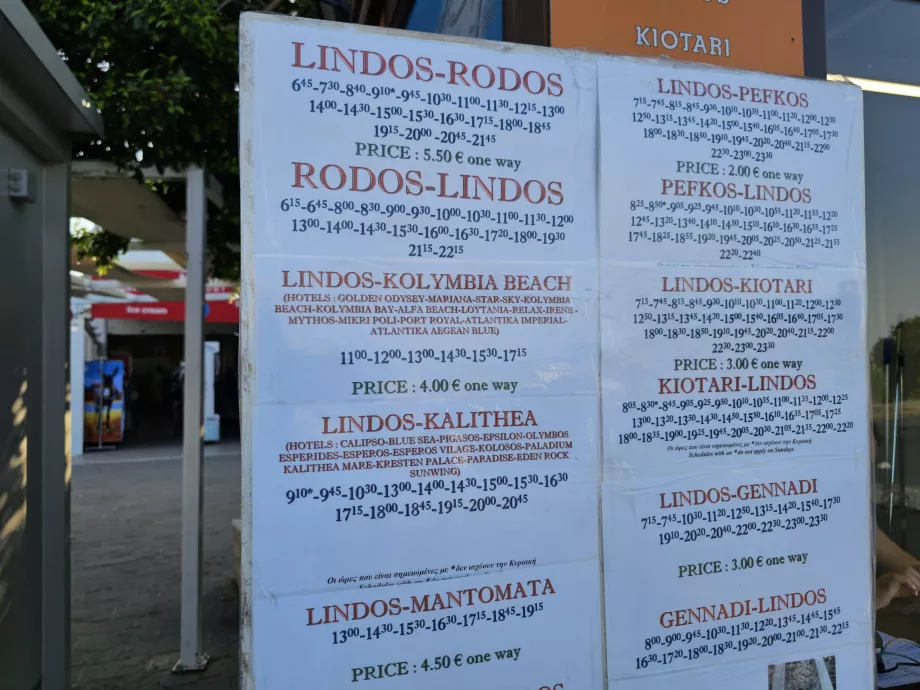 Orar Lindos