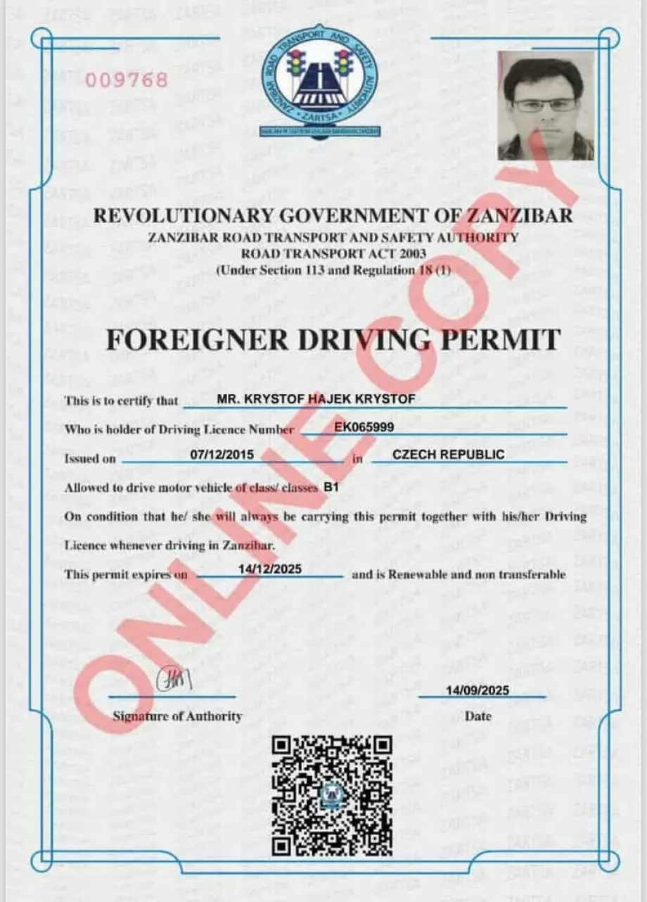 Permis de conducere local