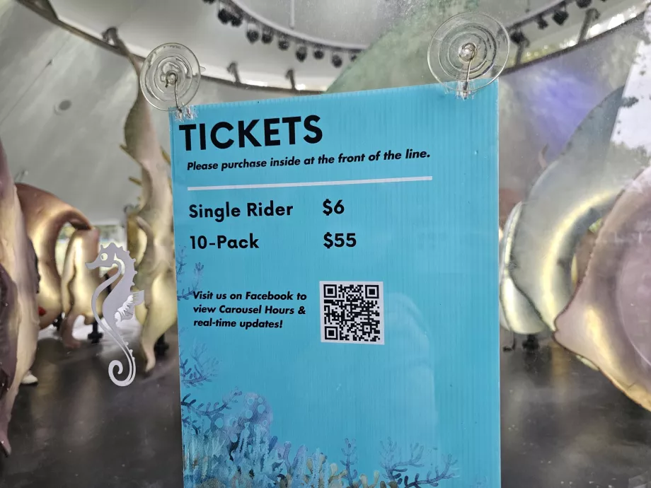 Sea Carousel, prețuri