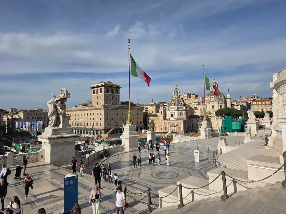 Altare della Patria, parte gratuită