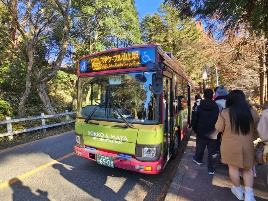 Autobuze în zona Mount Rokko