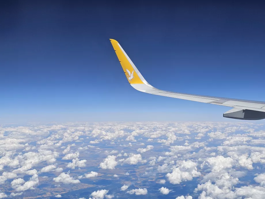 Pegasus Airlines în timpul zborului Praga-Istanbul