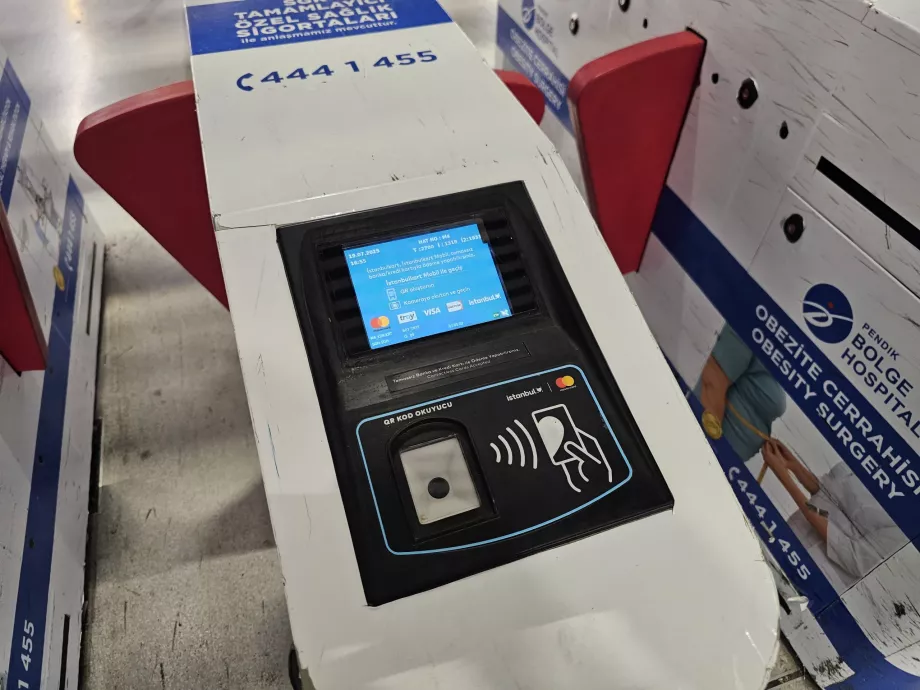 Plata tarifului cu cardul contactless sau Istanbulkart