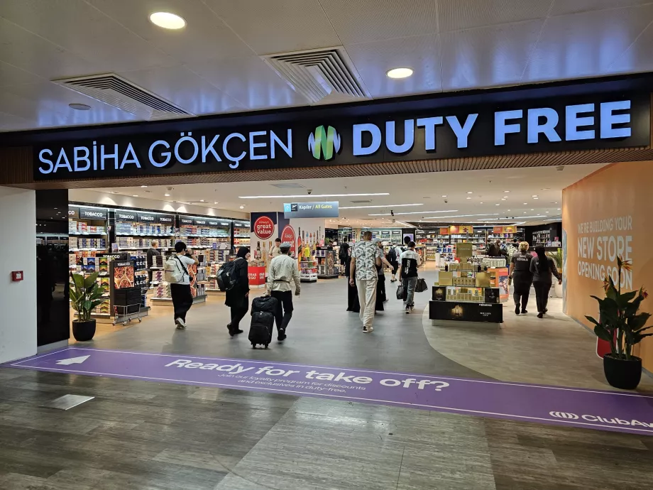 Duty Free Shop, secțiunea de tranzit