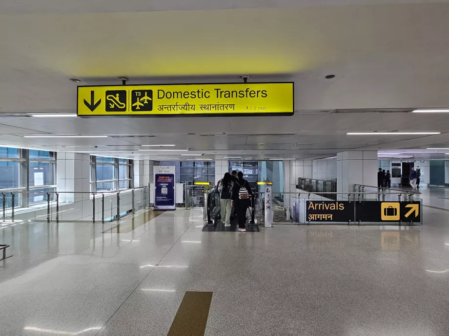 Transfer de la zboruri interne la zboruri interne, Terminalul 3