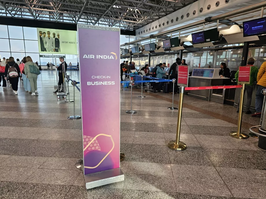 Check-in la clasa business