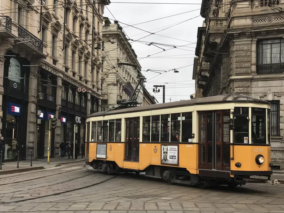 Tramvai istoric în Milano