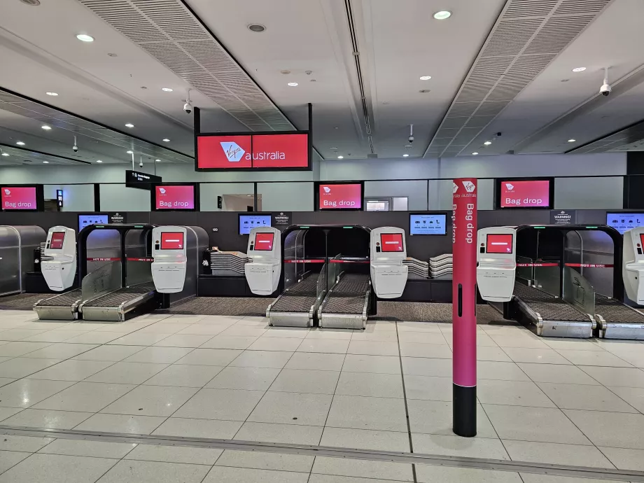 Înregistrare la aeroport, Virgin Australia